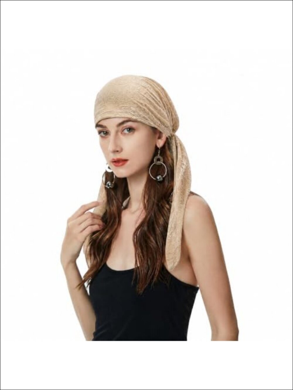 ZLYC Chemo Headwear Pre Tied Head Scarf Lightweight Beanie Hat for Women and